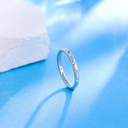 Inel din argint elegant cu cristale zirconiu cesini cadou