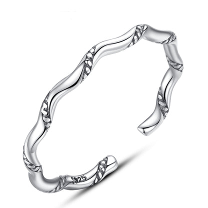 Inel din argint reglabil simplu fara pietre band cesini