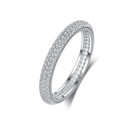 Inel din argint tennis elegant cu cristale zirconiu cesini