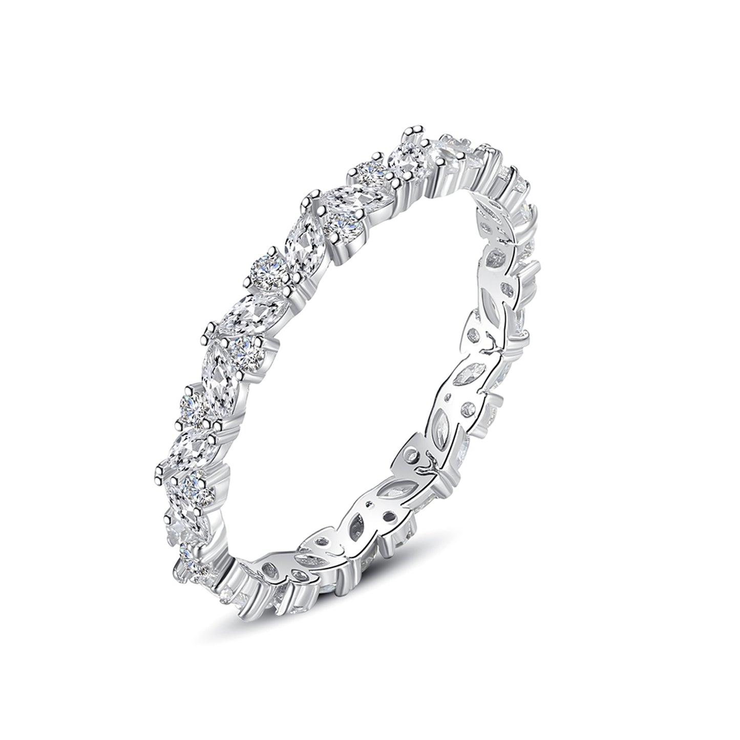 Inel din argint tennis cu cristale zirconiu cesini