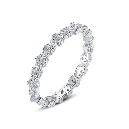 Inel din argint tennis cu cristale zirconiu cesini