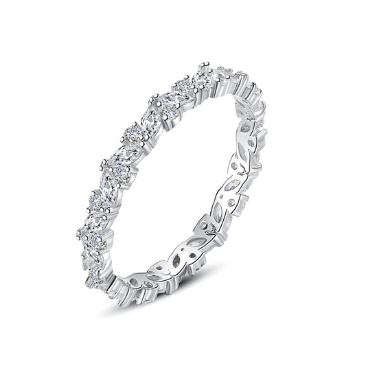 Inel din argint tennis cu cristale zirconiu cesini