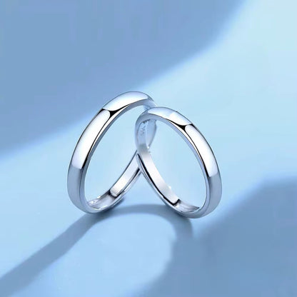 Set inele cuplu din argint pentru ea si el cesini cadou