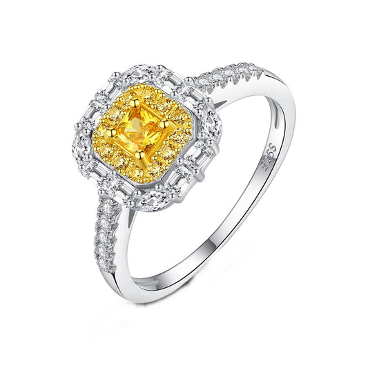 Inel din Argint Joyful Citrine