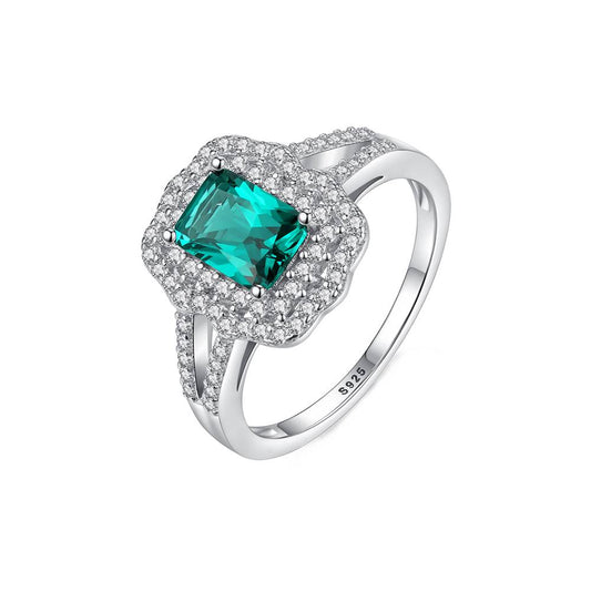 Inel din Argint Diamond Emerald