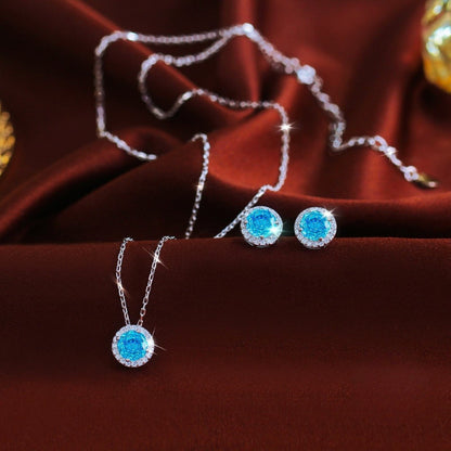Set din Argint Zaira Topaz