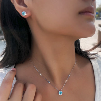 Set din Argint Zaira Topaz