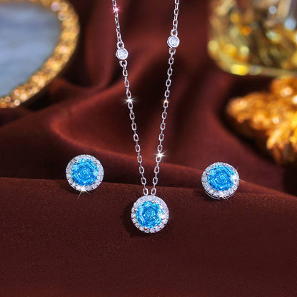 Set din Argint Zaira Topaz