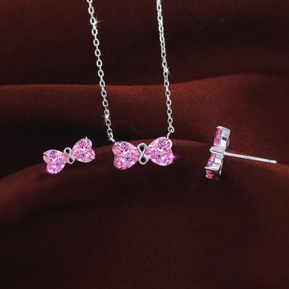 Set din Argint Infinity Bow