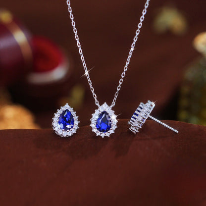 Set din Argint Denize Sapphire