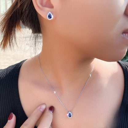 Set din Argint Denize Sapphire