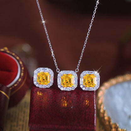 Set din Argint Lilibet Citrine