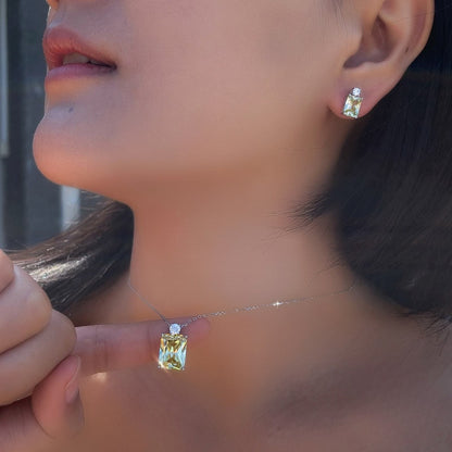 Set din Argint Allegra Citrine
