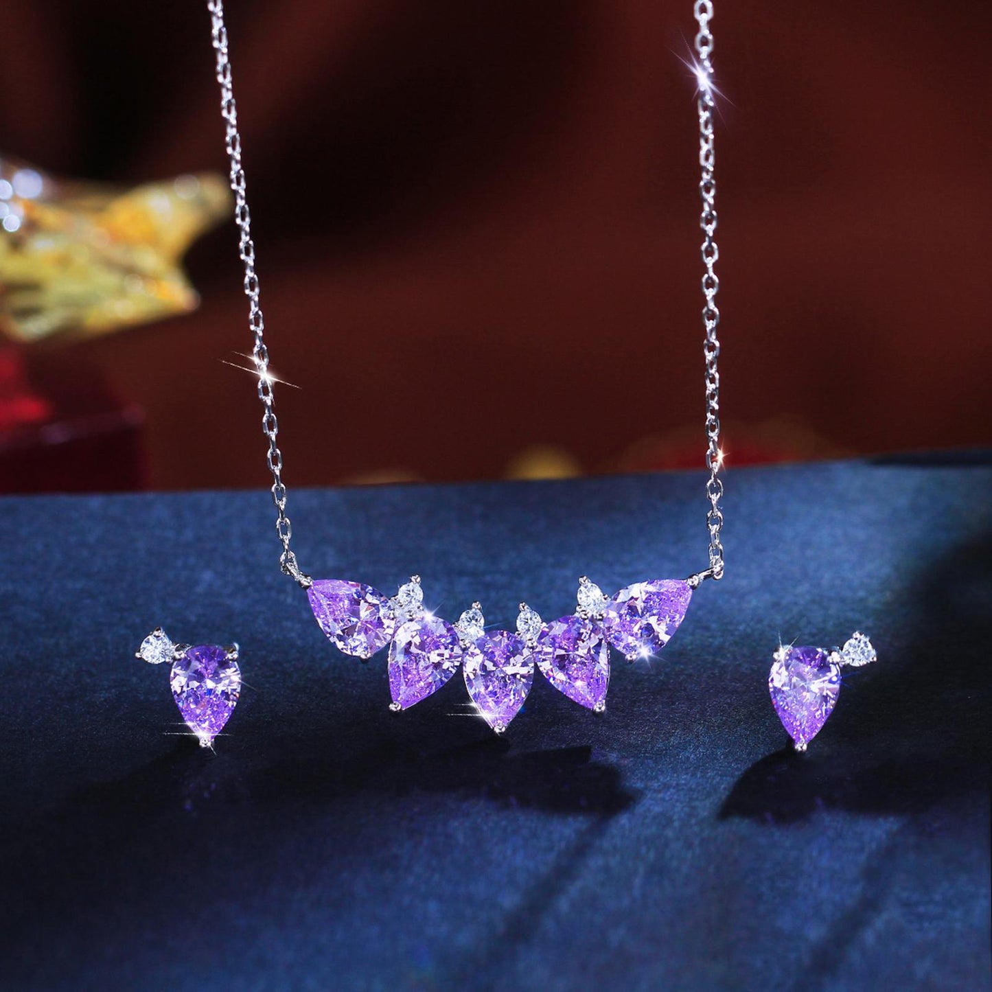 Set din Argint Maya Topaz