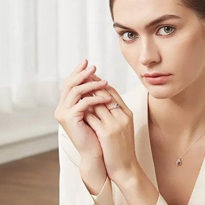 Inel din Argint Pink Diamond