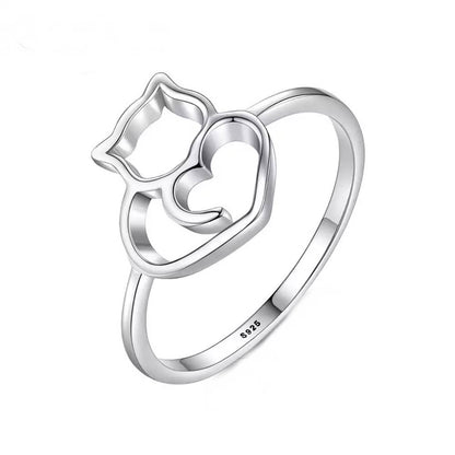 Inel din Argint Silver Cat