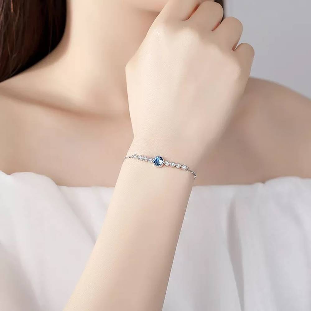 Bratara din Argint Blue Crystal