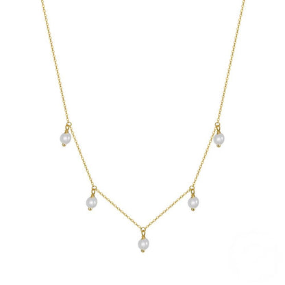 Colier din Argint Baroque Pearl