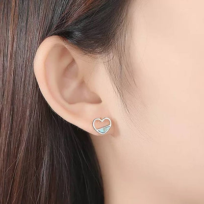 Cercei din Argint Turqoise Heart