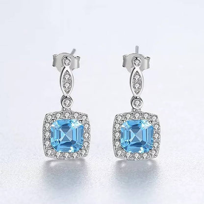 Cercei din Argint Blue Radiance