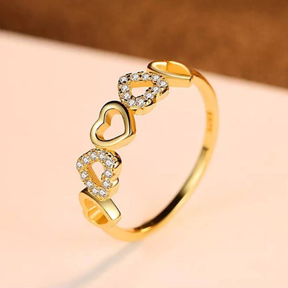 Inel din Argint Pure Heart Gold