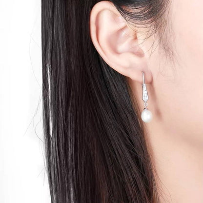 Cercei din Argint Luxury Pearl