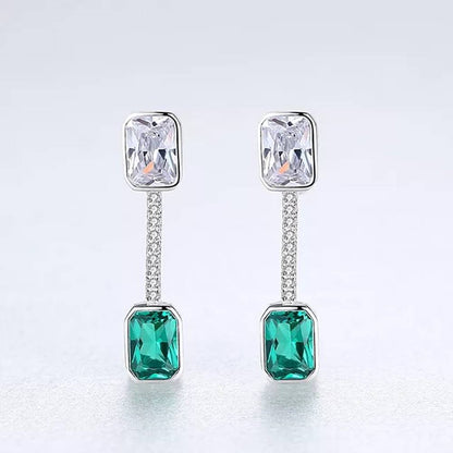 Cercei din Argint Amber Green