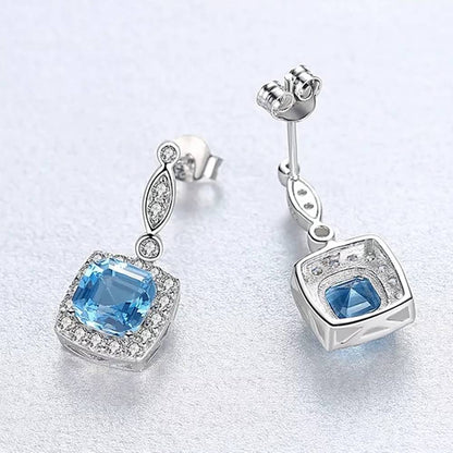 Cercei din Argint Blue Radiance