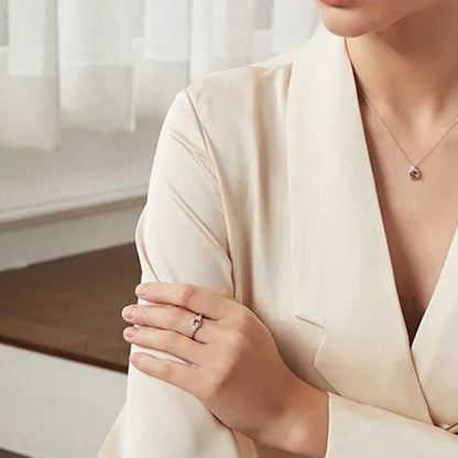 Inel din Argint Pink Diamond