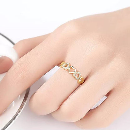 Inel din Argint Pure Heart Gold