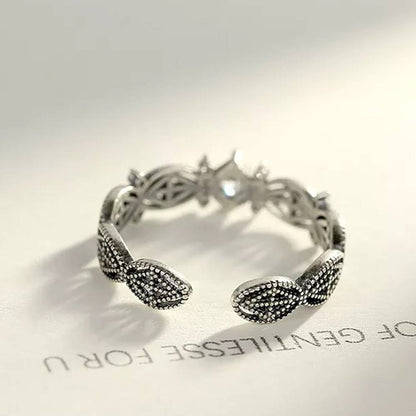 Inel reglabil din Argint Thai Zircon