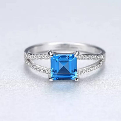 Inel din Argint Sapphire Diamonds