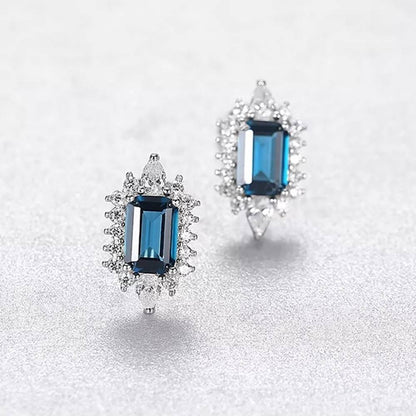 Cercei din Argint Lotus Blue