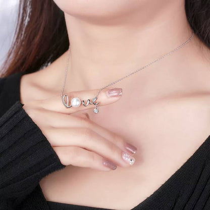 Colier din Argint Love Pearl