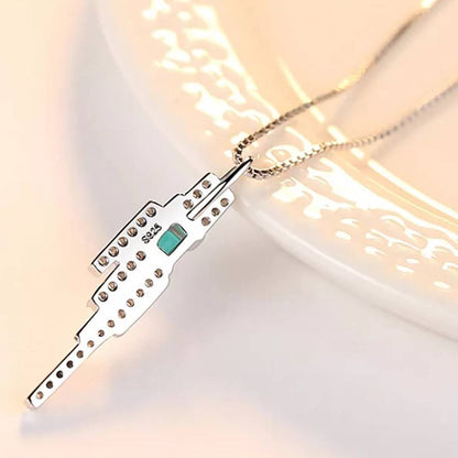 Colier din Argint Emerald Insignia