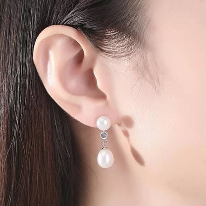 Cercei din Argint Reina Pearl