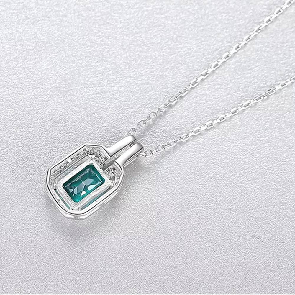 Colier din Argint Diamond Emerald