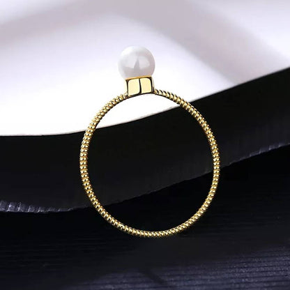 Inel din Argint Lonely Pearl