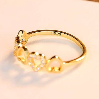 Inel din Argint Pure Heart Gold