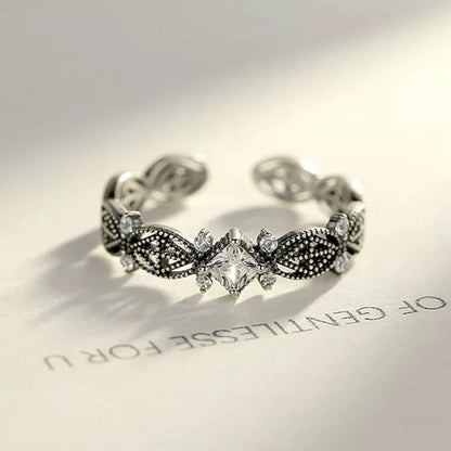 Inel reglabil din Argint Thai Zircon