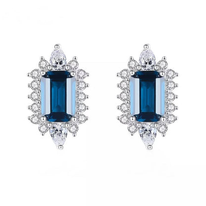 Cercei din Argint Lotus Blue