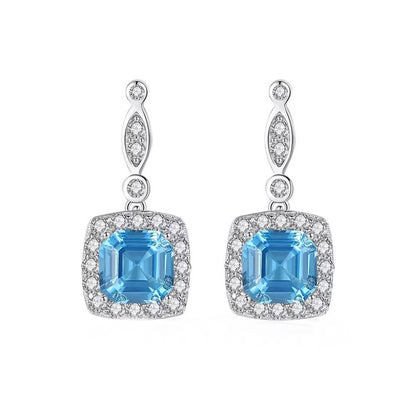 Cercei din Argint Blue Radiance