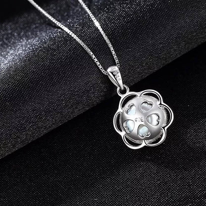 Colier din Argint Flower Pearl