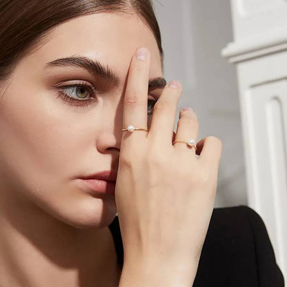 Inel din Argint Lonely Pearl