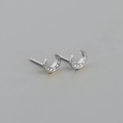 Cercei din Argint Moon and Diamonds