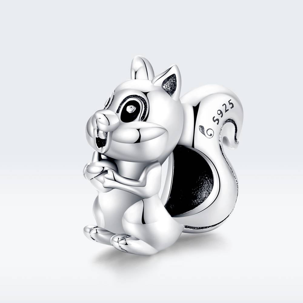 Talisman din Argint Cute Squirrel