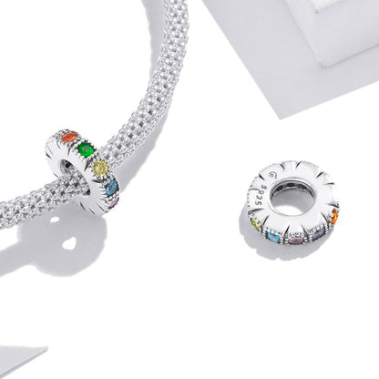 Talisman distantier din Argint Rainbow Stone