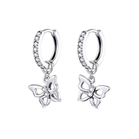 Cercei din Argint Butterfly Ear Buckle