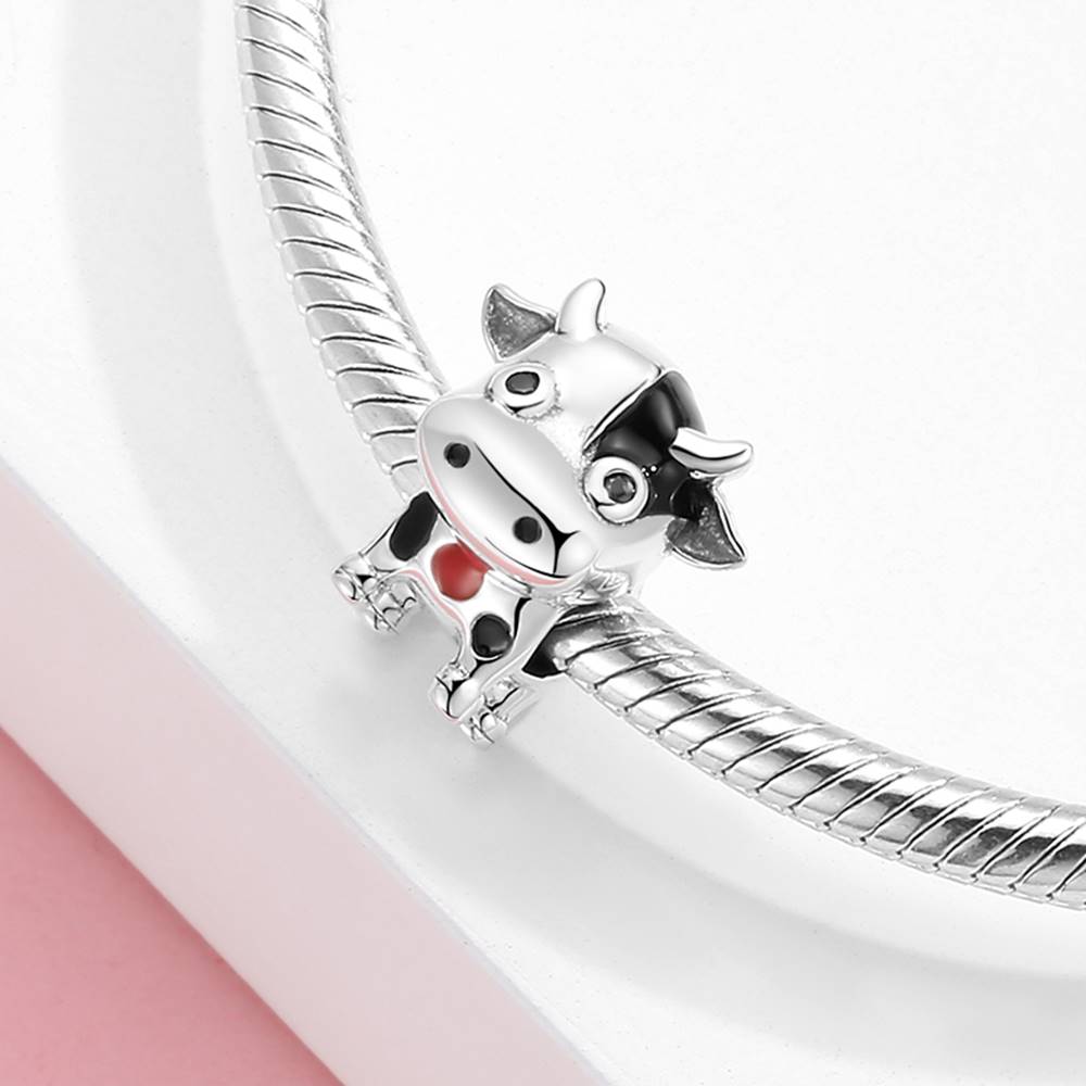 Talisman din Argint Cute Cow