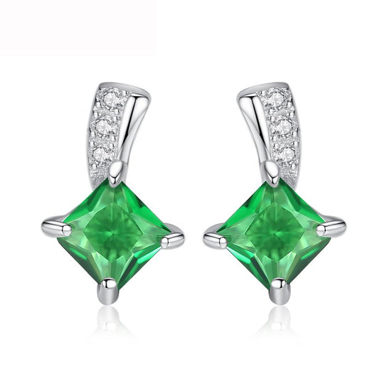 Cercei din Argint Diamond Alize Green